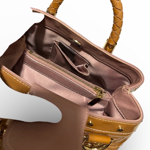 Gianni Versace Couture Patent Quilted Leather Bag - EUC - Picture 11 of 12